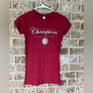 2009 Football Sectional championships the university of Alabama Crimson NWT Sm